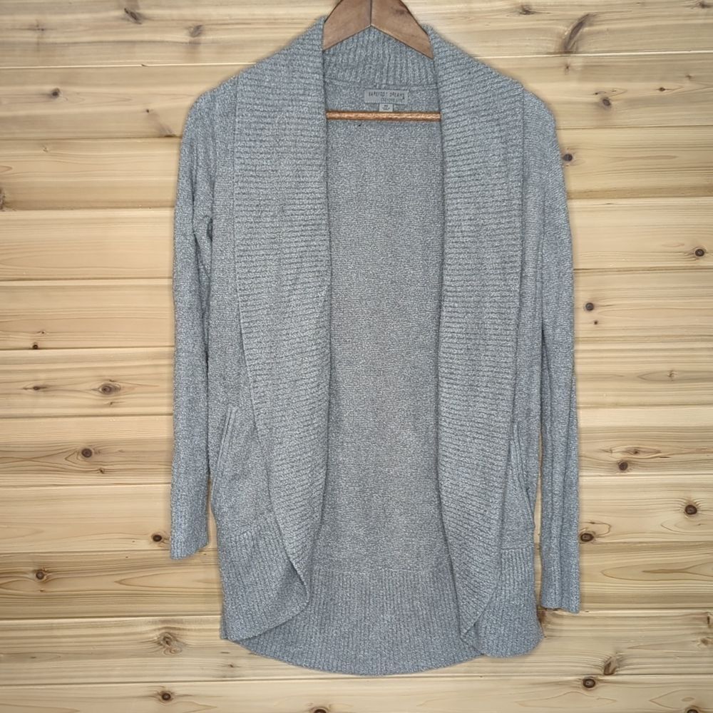 Barefoot Dreams CozyChic Lite Circle Cardigan XS Gray Supersoft Comfy